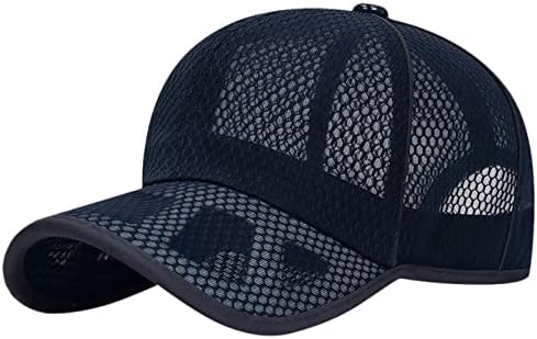Unisex clasic masculin Baseball Hat profil Mesh Baseball Cap moale neconstruit Tata Hat Running Sport Baseball Caps pentru