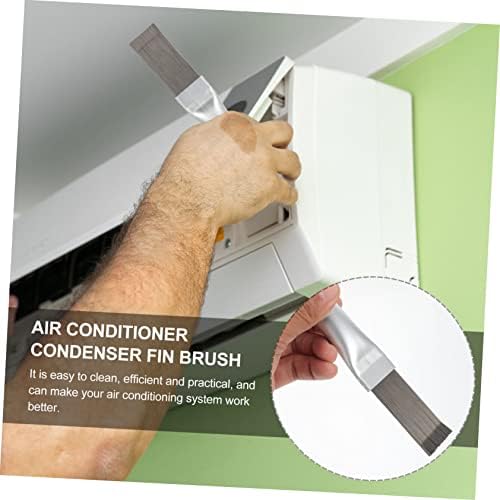 Homoyoyo Aerul condiționat Fin Comb -Metal Tool de curățare din oțel inoxidabil Curățător de condensator Fin Curățați perie