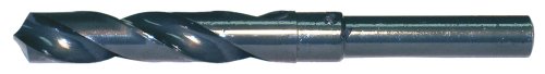 CLE-LINE C20756 Silver și Deming Drill Shank, oțel de mare viteză, finisaj cu oxid de abur, bord redus, punct radial de 118