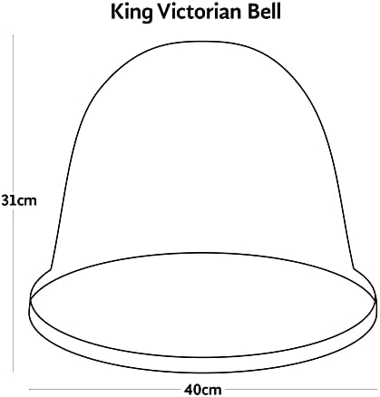 Tierra Garden 50-1130 Haxnicks King Size Victorian Bell Cloche, Pachet 2