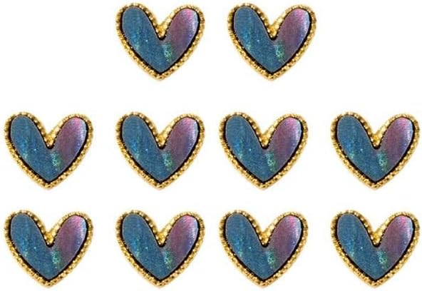 10pcs/set rafinat dragoste inimă de bijuterii rinsane de unghii Accesorii de unghii Gloss inofensive -