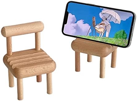 Stand de telefon mobil Tornpp mic, lemn handmade din lemn complet reglabil pe desktop de pe desktop suport pentru telefon compatibil