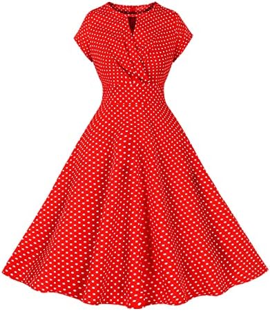 Rochii de vară pentru femei 2023 mânecă scurtă în stil hepburn elegant, rochie de balansare a taliei înalte midi
