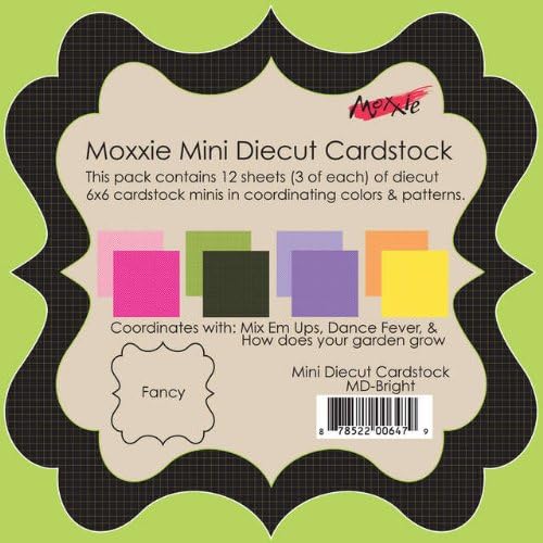 Moxxie Mini Died Died Cardstock Stack 6-inch cu 6 inch, luminos
