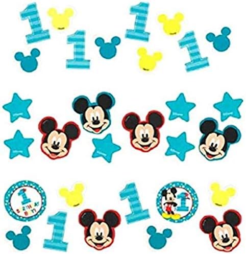 Amscan 361833 Disney Mickey's Fun To Be One Value Pack Confetti, 1 Pack, Party Favor