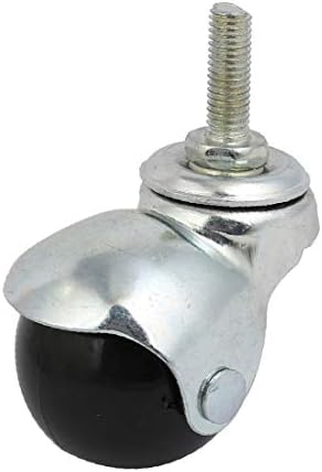 X-Dree 1,5 inci cu diametru cu zinc rotativ rotativ rotator rolă 4pcs (Rodillo Giratorio de Bola Giratorie de 1,5 Pulgadas