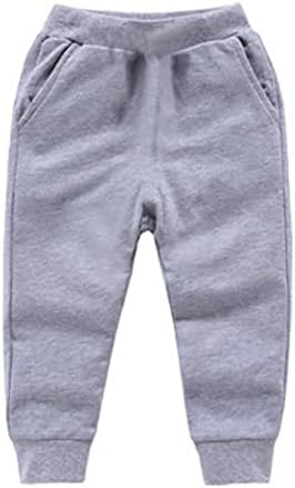 2022 Băieți băieți Pantaloni de jogger, copil mic de băieți fetiță solidă cartooană sportive de pulover pantaloni casual elastici
