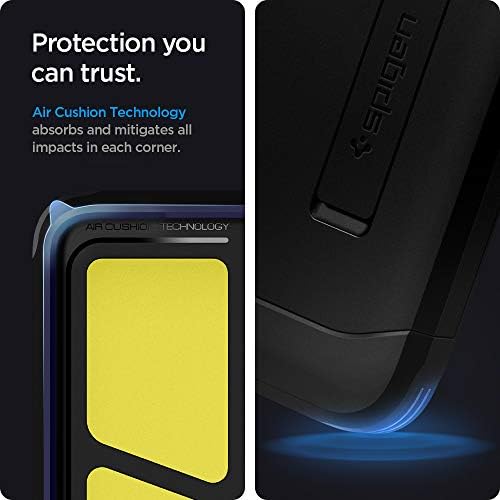 Spigen Armour Tough [Extreme Protection Tech] Proiectat pentru Galaxy S21 Ultra Case - Negru