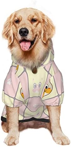 Câine mare Hoodie Kitty-Fish-Cat-Paw-Print Pet haine pulover cu pălărie moale pisica tinuta haina Mediu