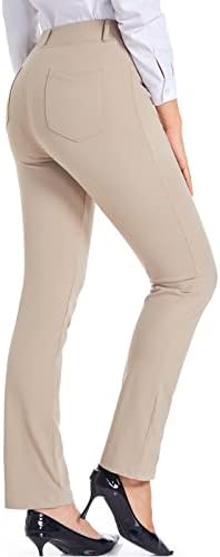 Pantaloni de rochie de yoga pentru femei Hartpor întinse pentru pantaloni de birou de lucru pentru pantaloni casual de afaceri
