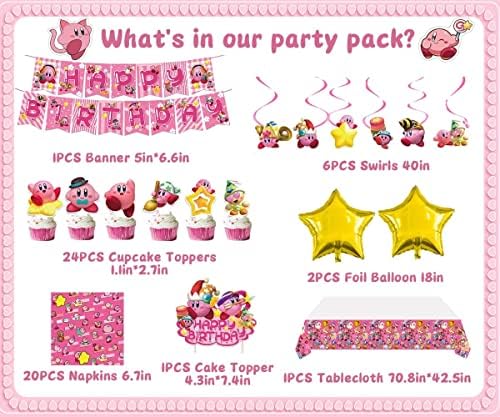158pcs joc tema Birthday Party Consumabile, set de tacamuri de unica folosinta pentru 10 copii, include fundal, Banner, tort
