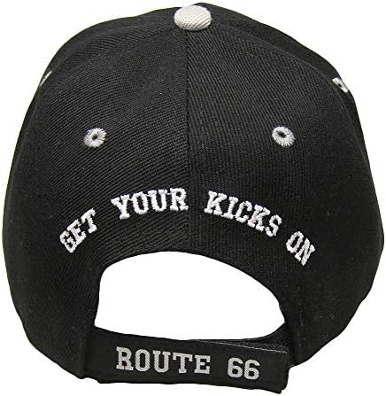 Trade Winds Route 66 rte 66 ia-ți loviturile autostrada de Stat pălărie neagră brodată