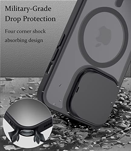 Chitri compatibil cu carcasa iPhone 14 Pro cu Stand, Cameră de protecție Cameră Magnetică Magnet