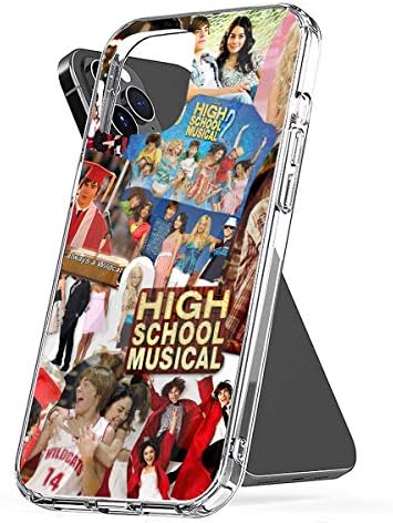 Husă generică, pentru telefon compatibilă cu iPhone Samsung Galaxy High Plus School 7 muzical S21 Collage S10 6 8 X Xs Xr 11 12 Pro Max Se 2020 Mini S9 S20 Accesorii zgârieturi impermeabil, Transparent