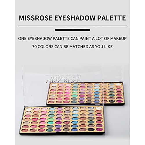 70 culori Eyeshadow palete cu Matt Glitter Pearl lungă durată Ușor de aplicat pulbere fard de ochi frumusete machiaj ușor cutelor