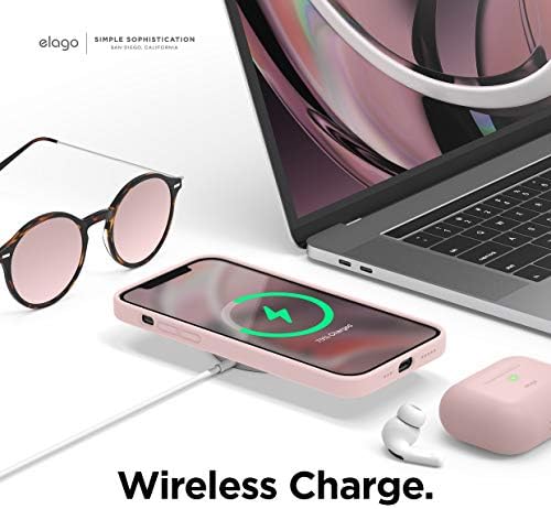 Carcasă magnetică Elago pentru iPhone 12 Pro Max Case Magsafe 6,7 inch - Silicon ușor de reținut, MOVED GRIP, Magneți încorporați,