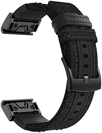 AXTI 26 22mm Canvas Band Watchband curea pentru Garmin Fenix ​​5 5x Plus 6 6x 6S Pro 935 3HR Brățară inteligentă Brățară Quick
