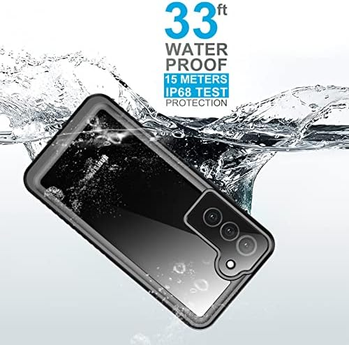 TEMDAN pentru carcasă Samsung Galaxy S22 Plus, Galaxy S22+ Plus carcasă impermeabilă cu protector de ecran încorporat cu protecție