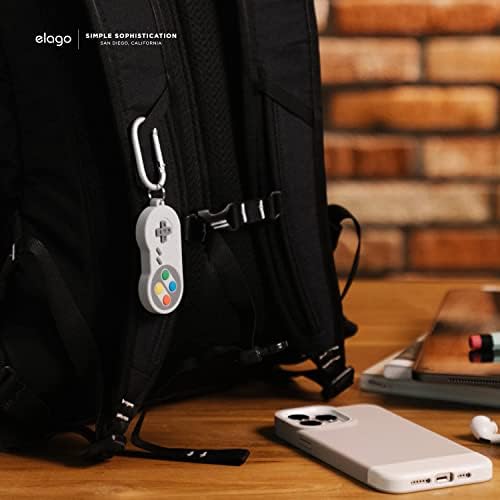 Breloc Elago W5 compatibil cu Apple AirTags-protecție împotriva căderii, Breloc carabinier, dispozitiv clasic de urmărire a