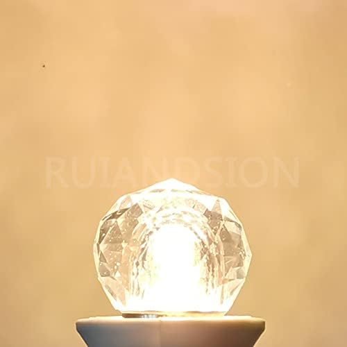 Ruiandsion E12 bec LED 110V 120V 3w becuri de noapte Alb Cald diamant în formă de bec LED înlocuire pentru candelabre ventilator