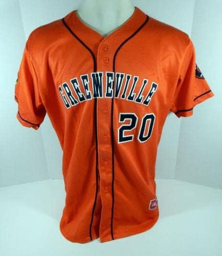 2017 Greeneville Astros Daniel Aquino 20 Joc folosit Orange Jersey DP08063 - Joc folosit Jerseys MLB