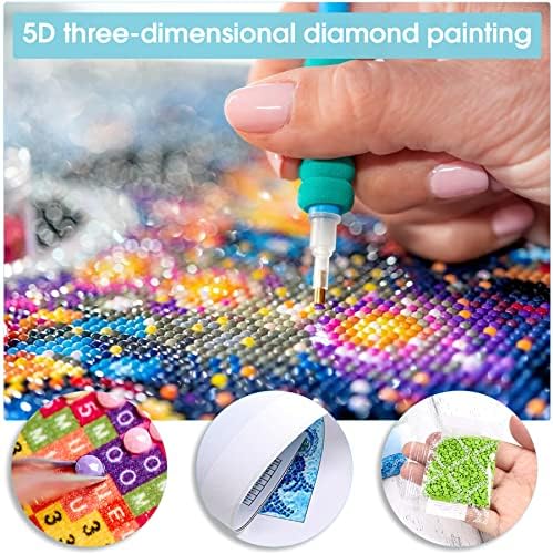 Pavemlo 5d Diamond Painting Truss for Adults Horse, Round Drill Drill Diamond Art Art Cherry Blossom Pictures Vopsea cu diamante,