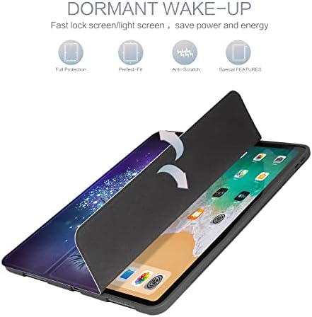 Carcasă Lalumix pentru iPad Pro 12.9 inch 5/4 Generație 2021/2020, Cover inteligent de protecție Trifold Stand cu suport pentru