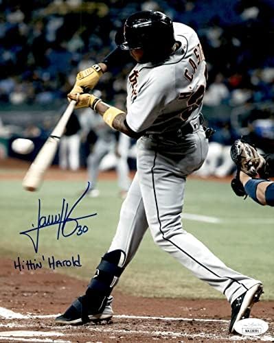 Harold Castro semnat și înscris Hittin Harold Detroit Tigers 8x10 Foto JSA COA - Fotografii MLB autografate