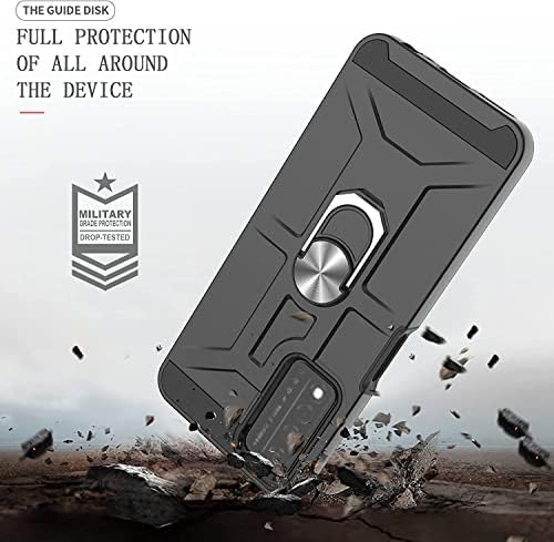 L00kly compatibil pentru carcasa T-Mobile Revvl 6 PRO 5G, cu Protector de ecran HD, [grad militar] carcasă robustă hibridă