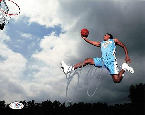 Gary Harris a semnat 8x10 Foto PSA/ADN Denver Nuggets Autografat - Fotografii NBA autografate