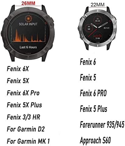 Sdutio Sport Silicon Watchband pentru Garmin Fenix ​​7x 7 6x 6 Pro 5x 5plus S60 935 Rapid Rapid 22 26mm curea de mână