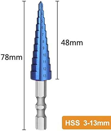 Gruni Step Cone Bit Bit 3-12/13 4-12/20/22/32mm Cutter pentru găuri pentru foraj metalic din lemn